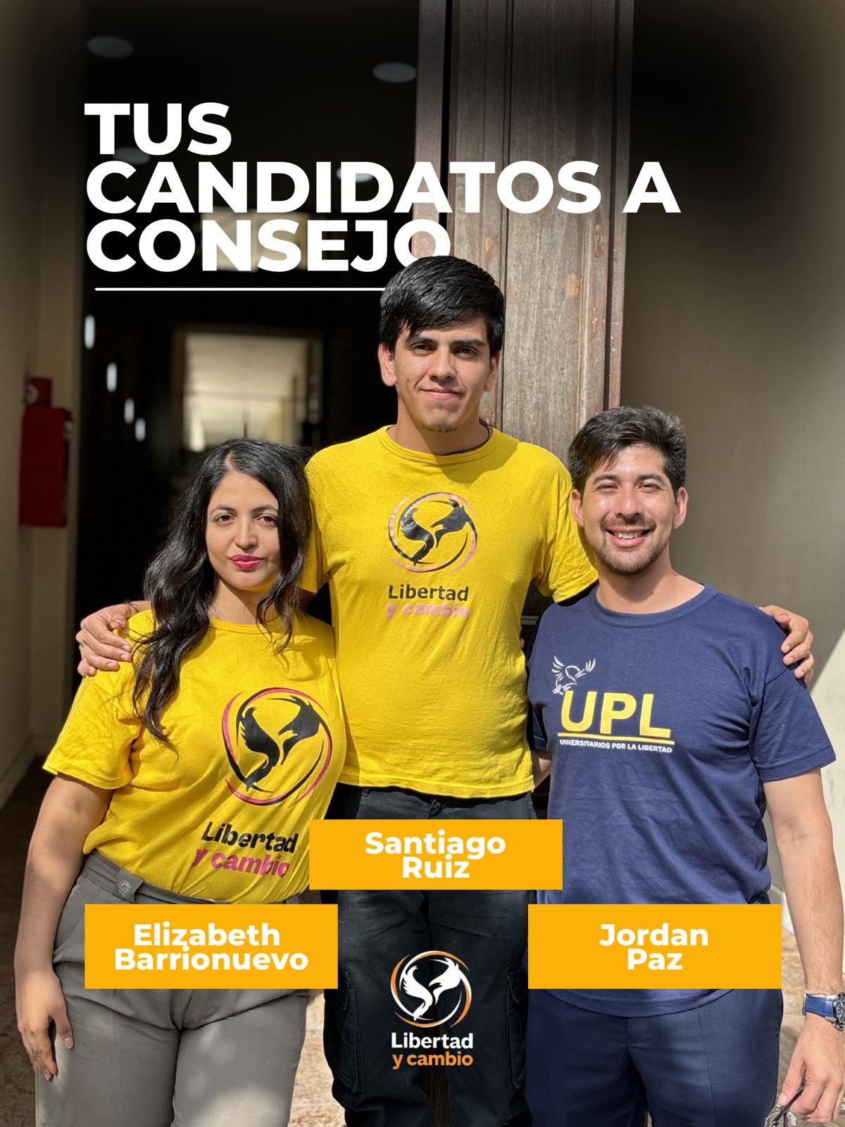 Candidatos de Libertad y Cambio al consejo